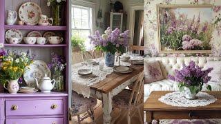 ENGLISH COUNTRY COTTAGE Decor: Vintage Purple Farmhouse Charm| Effortless Home Trends & Styling Tips