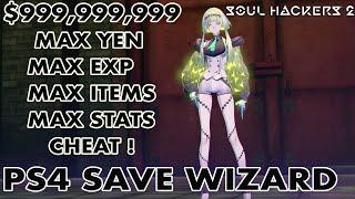 [PS4] Soul Hackers 2 - $99,999,999 Yen, Max Items, Max Soul Level, Max Stats Cheat | PS4 Save Wizard