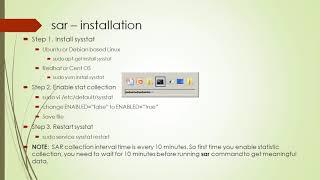 Linux sar utility installation