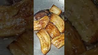 satisfying sounds frying eggplant #shorts #viral #trending #sounds