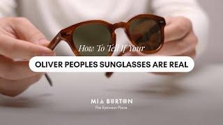 How To Tell If Your Oliver Peoples Sunglasses Are Real | Mia Burton