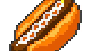 Pixel Art Hot Dog