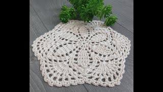 Проста серветка гачом, частина 1. DIY. A simple crochet napkin, part 1