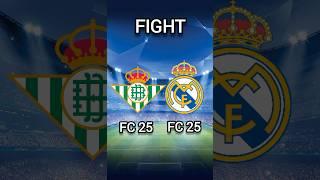 Real Betis in FC 25  Real Madrid in FC 25 #fifa #football #shorts