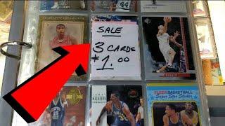 I Bought A Large Collection Of Basketball Cards From The Flea Market | Jordan & Hall Of Famers!