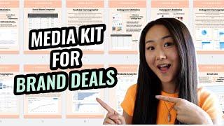 How to Create a Media Kit (GET MORE BRAND DEALS!)