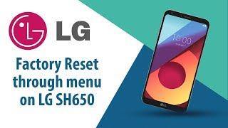 How to Factory Reset through menu on LG SH650?