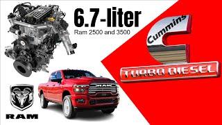 2025 Ram 2500 and 3500 Cummins 6.7-liter inline-6 High-Output Turbo Diesel