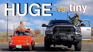 Driving the BIGGEST and SMALLEST Vehicles on the Road!