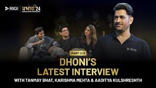 Interview with M.S. Dhoni, Tanmay Bhat, Karishma Mehta, and Aaditya Kulshreshth at Prabhav'24 | RIGI