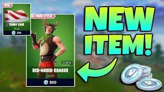 NEW RED NOSED RANGER AND CANDYCANE WRAP GAMEPLAY / Fortnite Battle Royale Live