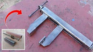 Making F clamp from scrap metal | DIY | Galaxy Fabrication