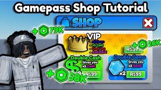 How to make a Gamepass Shop in Roblox Studio (Model)