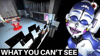 What FNAF The Glitched Attraction Hides Off Camera in the Sister Location Escape Room (Funtimes)