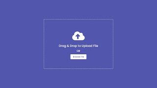 Drag & Drop or Browse - File upload Feature using HTML CSS & JavaScript