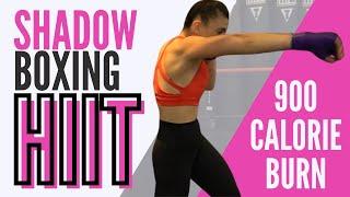 900 CALORIE BURN SHADOW BOXING HIIT Workout // 20 Minute Boxing Combos & Drills