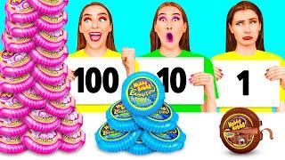 100 Слоев Еды Челлендж | Смешные Ситуации с Едой от 4Teen Challenge