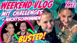 ILIAS WELT - Weekend-VLOG ️ mit Pool-Challenges +  Nachtschwimmen