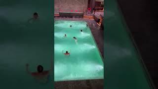 Cruise ship in storm - Indoor pool #shorts