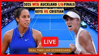 Madison Keys Vs Jaqueline Cristian LIVE Score UPDATE Women's Tennis 2025 WTA Auckland 1/8-Finals