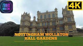 NOTTINGHAM WOLLATON HALL GARDENS Walking Tour 4K