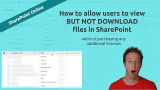 How to block file downloads in SharePoint Online!