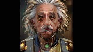 Albert Einstein AI visuals and audio free to use no copyright creative commons