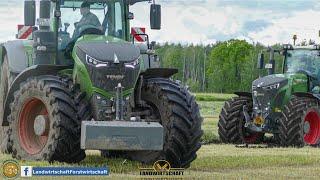 Ganzpflanzensilage Roggen (GPS) 1440ha Getreide Fläche Häckseln Fendt Katana 85 & 4 Häckselwagen