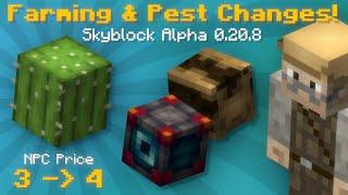 Skyblock 0.20.8 Farming Changes & NPC Sell Price Buffs! (Hypixel Skyblock News)