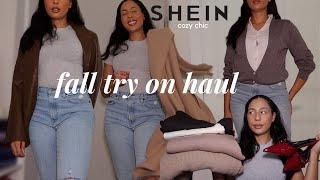 SHEIN FALL CLOTHING 2024 TRY ON REVIEW  cozy chic haul