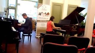 Marina Popova & Vincent Wilms bij Bol Pianos.