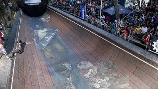 Skating in a drainage sewer - Red Bull Drenaje 2014