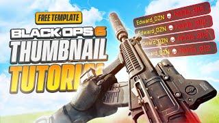 COD Black Ops 6/Gaming Thumbnail Photoshop Tutorial(+FREE TEMPLATE!!) - Tutorial by EdwardDZN