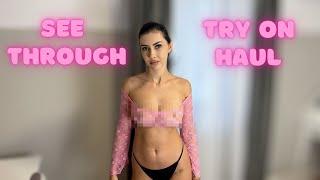 [4K]Transparent No Bra | Try it on yourself | Try on Haul