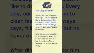 My lazy brother || Short story in English