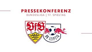 Pressekonferenz vor VfB Stuttgart - RB Leipzig