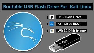 How To Create A Bootable USB Flash Drive For Kali Linux 2021 | Win32 Disk Imager