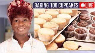 Baking a large order (100)cupcakes+TIPS and MORE live