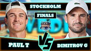 LIVE: T Paul vs G Dimitrov • Stockholm Open 2024 Finals #Paul #Dimitrov #tennis #ATP #Stockholm