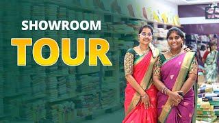 Our showroom tour || Nithitex special Elampillai sarees collection|| #saree