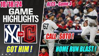 New York Yankees vs Guardians [ALCS] Game 4 Innings [4th & 5th] Highlights Today | MLB Playoffs 2024