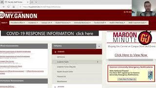 How to navigate the Gannon University Portal