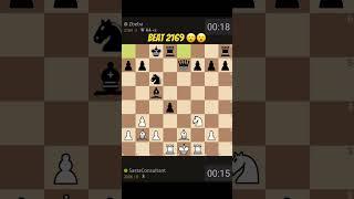 How to learn professional chess? Defeat 2169 in bullet  #shorts #youtubeshorts #gaming