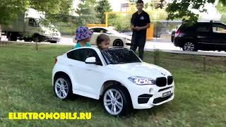 BMW X6 детский двухместный электромобиль