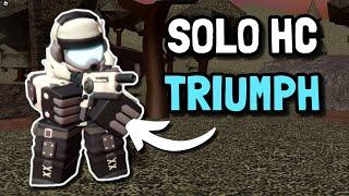 SOLO HARDCORE TRIUMPH WITH FREEZER // OP ABILITY | Roblox Tower Defense Simulator TDS