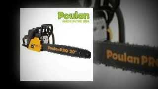 Poulan Pro PP5020AV 20 Inch 50cc 2 Stroke Gas Powered Chain Saw With Carrying Case