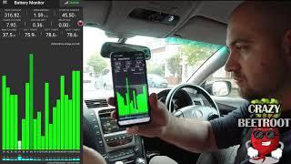 Dr. Prius / Dr. Hybrid App in Lexus Gs450h - Battery Monitor in City Driving