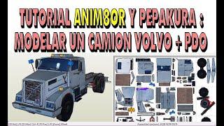 Tutorial Anim8or y Pepakura   Modelar Un Camion Volvo + PDO Download Papercraft