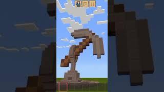 construction monument pickaxe - MINECRAFT #alexgames #minecraft #shorts #gaming