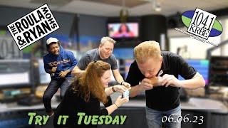 Roula and Ryan relive a college tradition! | Try It Tuesday | 6.6.2023